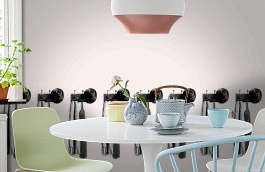 Обои DM227-2 фото в интерьере кухни превью