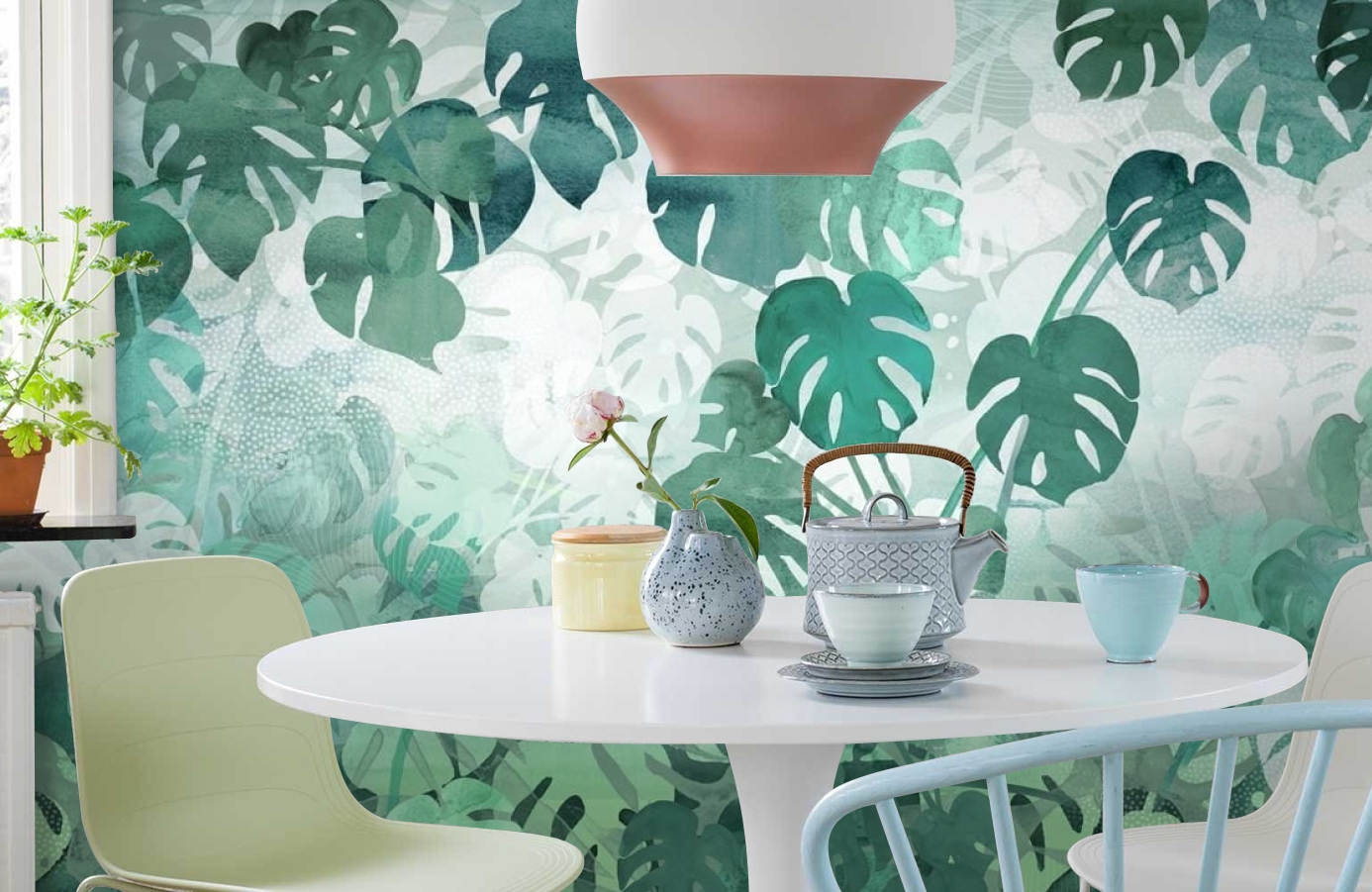 Обои P260501-10 фото в интерьере кухни