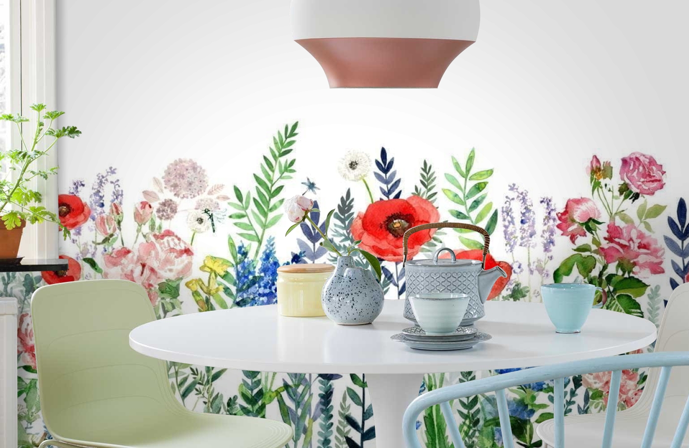 Обои P260701-10 фото в интерьере кухни