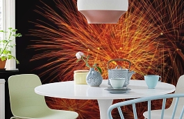 Обои 848755 фото в интерьере кухни превью