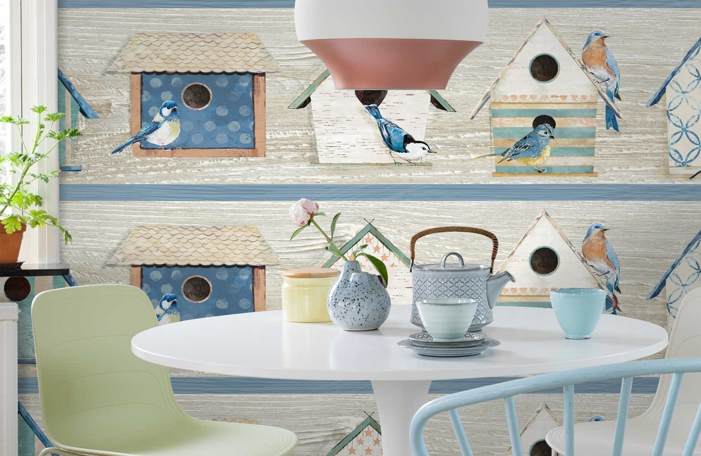 Обои CBB2241 фото в интерьере кухни