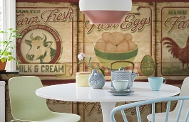 Обои CBB2262 фото в интерьере кухни превью