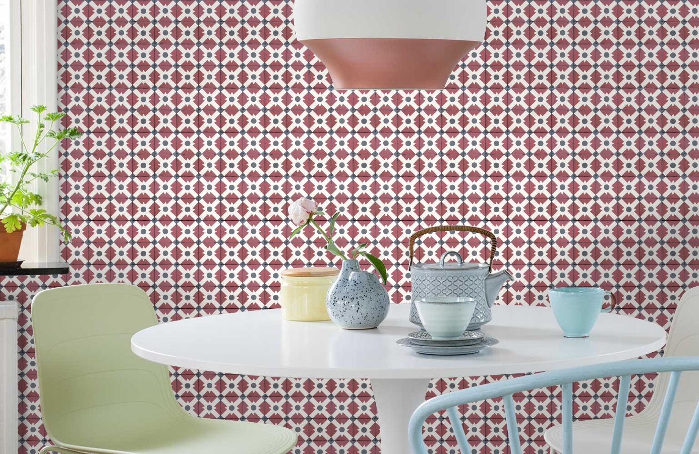 Обои 3000012 фото в интерьере кухни