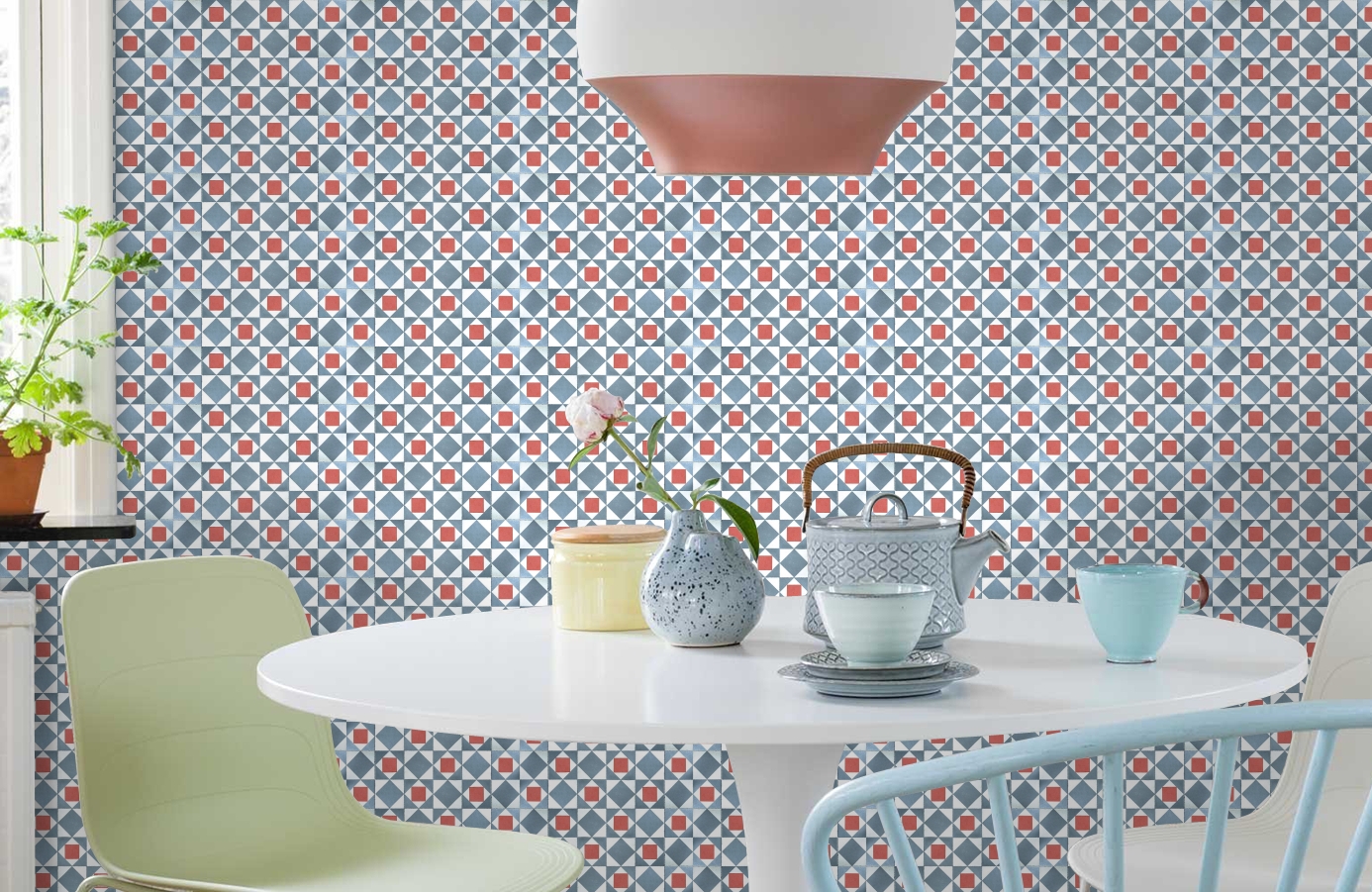 Обои 3000017 фото в интерьере кухни