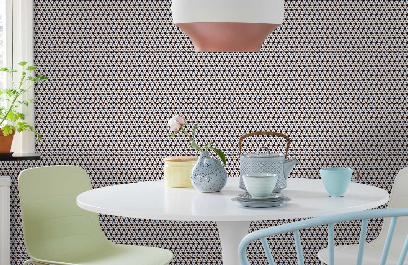 Обои 3000035 фото в интерьере кухни