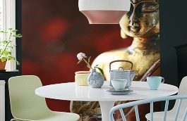 Обои 1608 lev6 810 фото в интерьере кухни превью