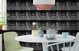 Обои 564 NOIR фото в интерьере кухни превью