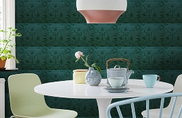 Обои 9(4) фото в интерьере кухни превью