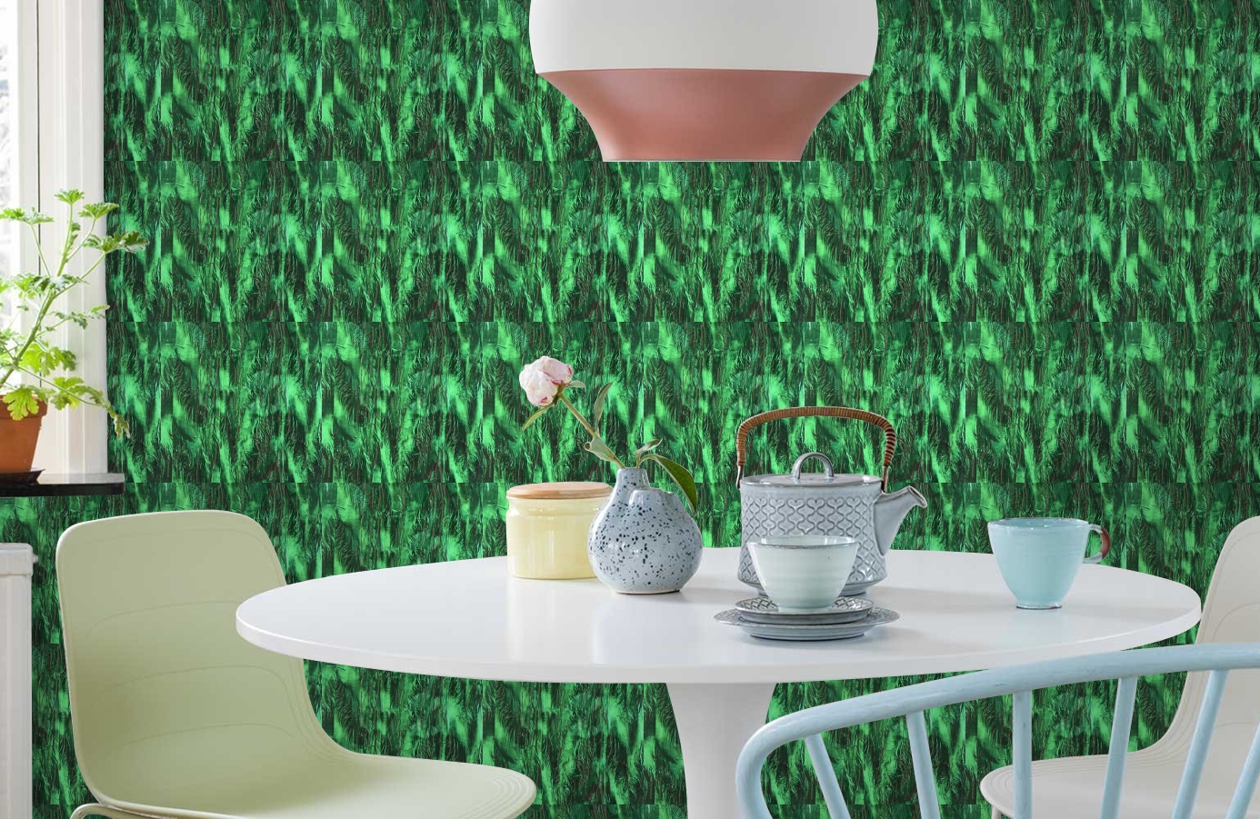 Обои GEORGES-SAND-P_-06 фото в интерьере кухни