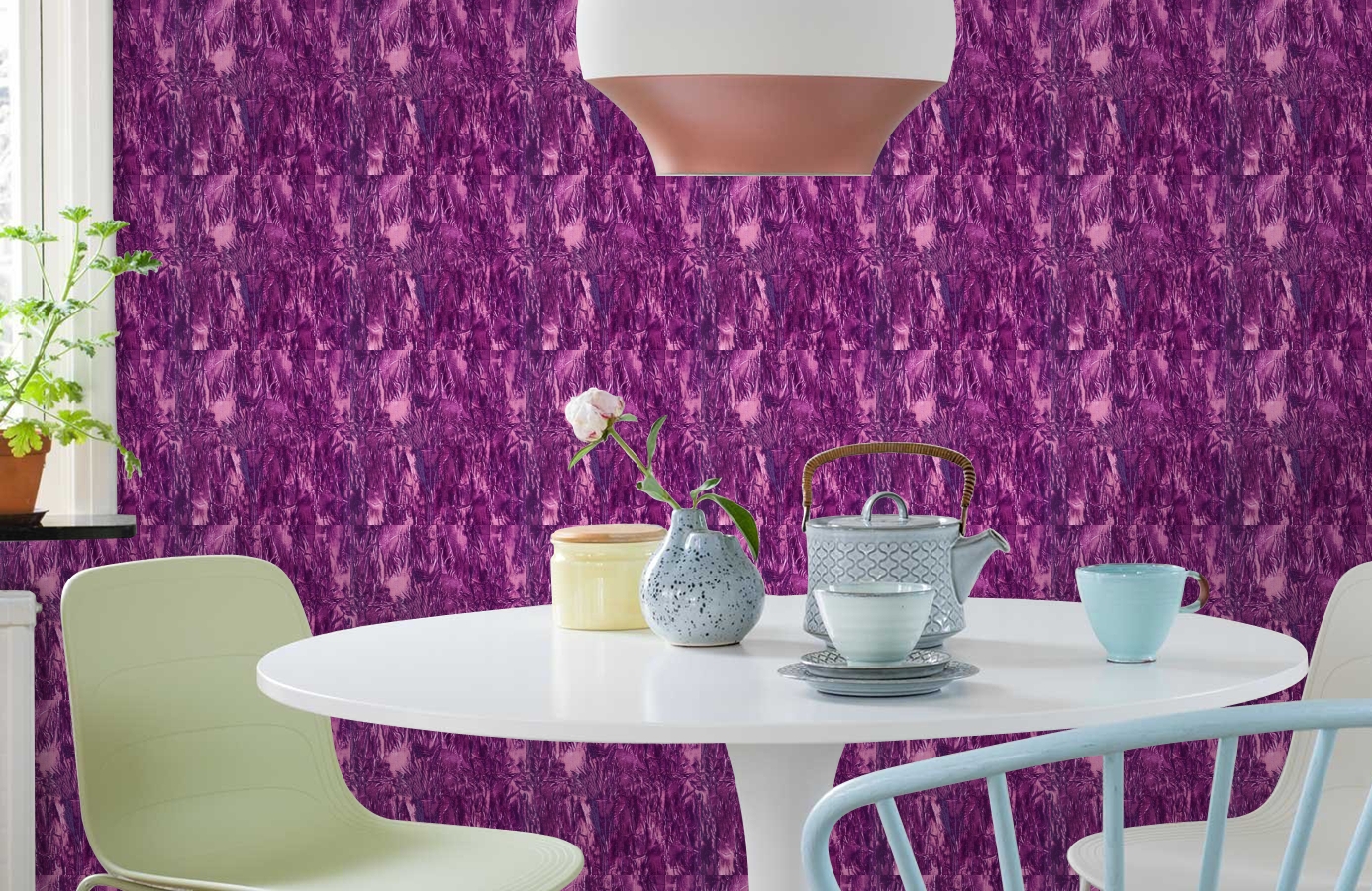 Обои GEORGES-SAND-P_-08 фото в интерьере кухни