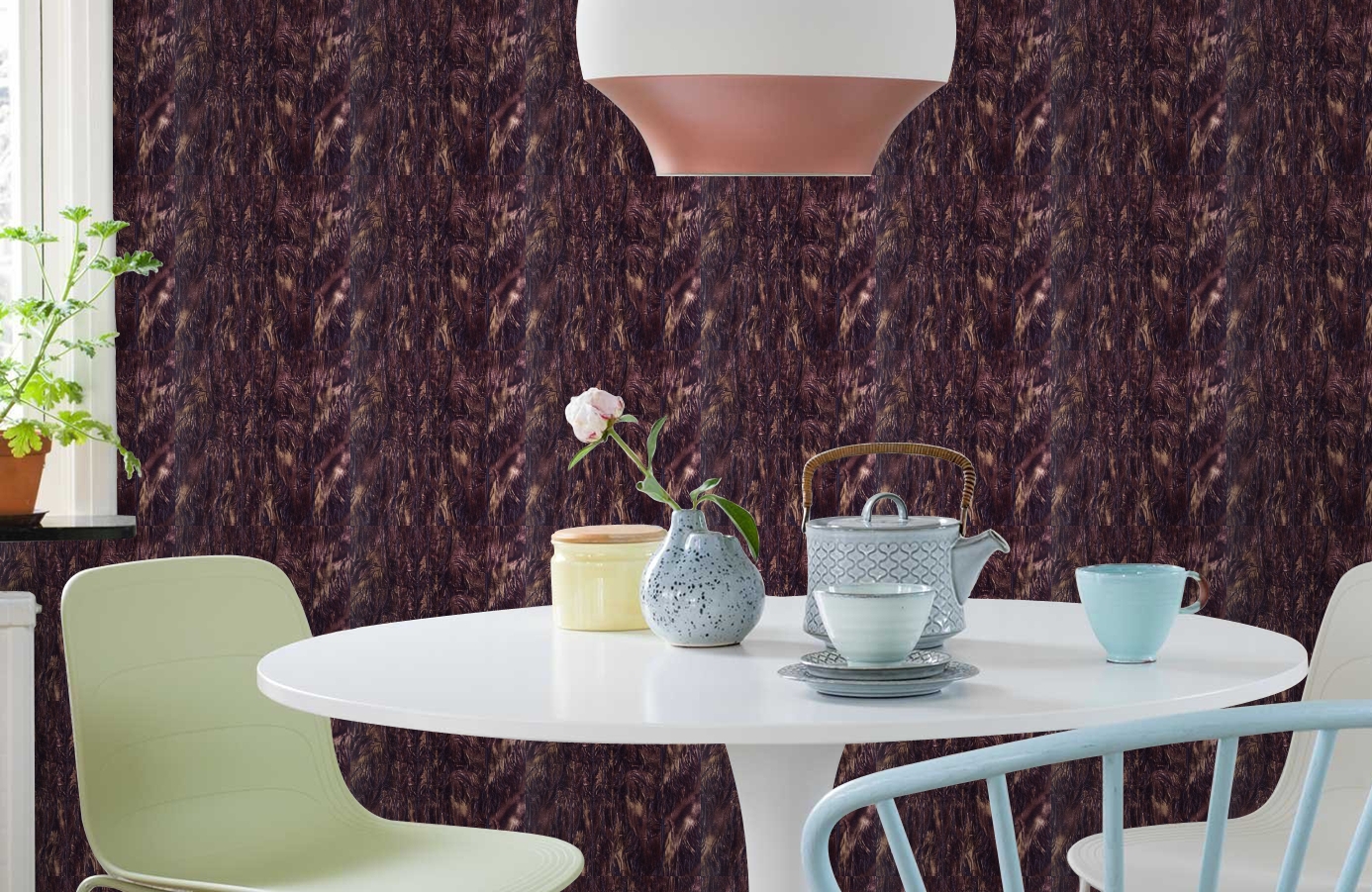 Обои GEORGES-SAND-P_-12 фото в интерьере кухни