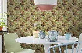 Обои ROSES_ANCIENNES_P__01 фото в интерьере кухни превью