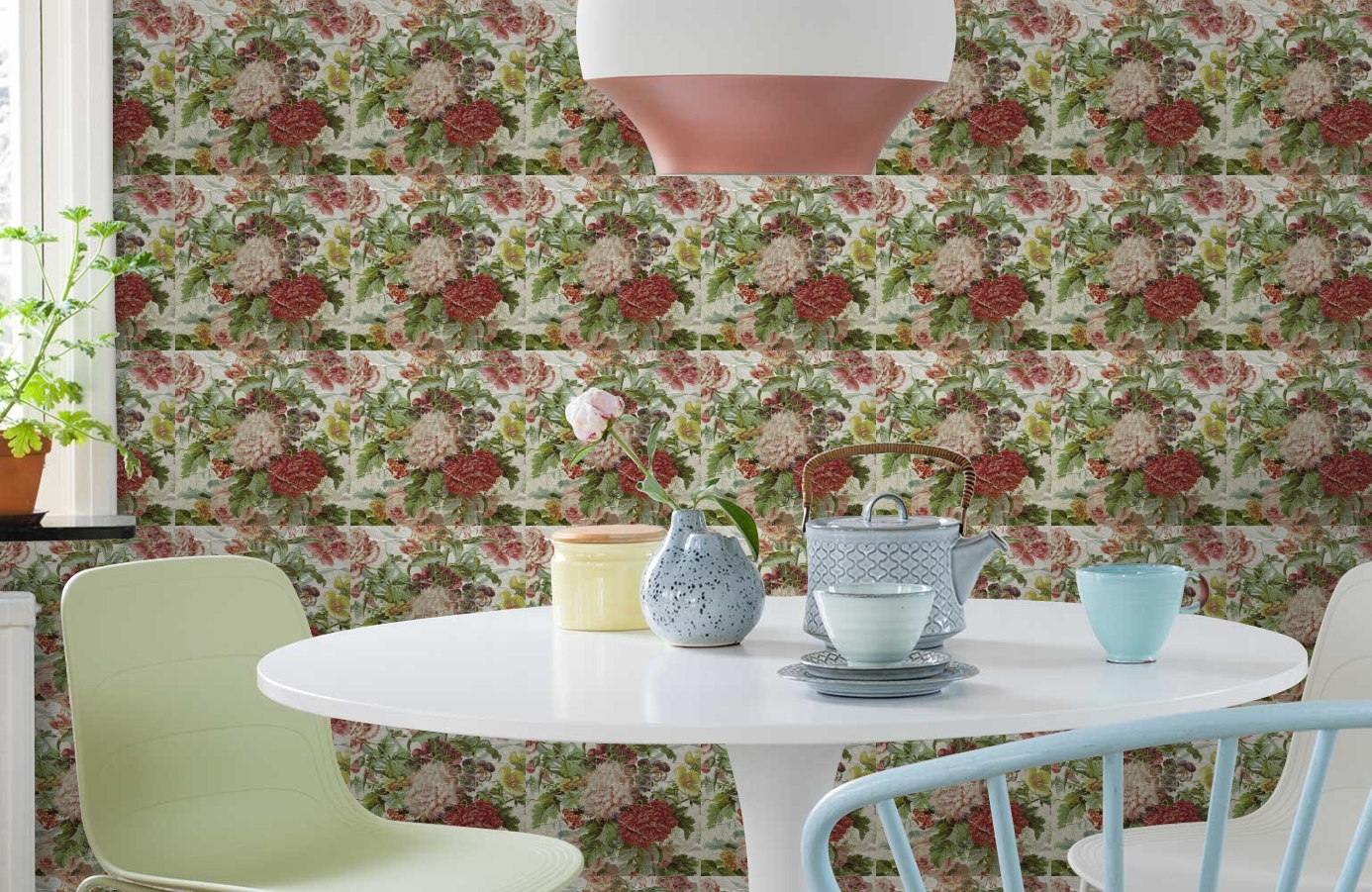 Обои ROSES_ANCIENNES_P__10 фото в интерьере кухни