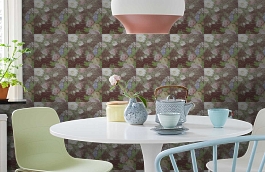 Обои ROSES_ANCIENNES_P__14 фото в интерьере кухни превью