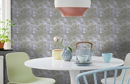 Обои WT-ZBR-14-11 фото в интерьере кухни превью