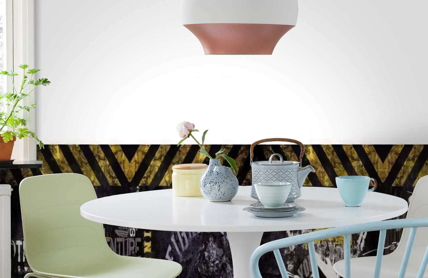 Обои SL 14 602 1,2*5 фото в интерьере кухни Обои SL 14 602 1,2*5 фото в интерьере кухни