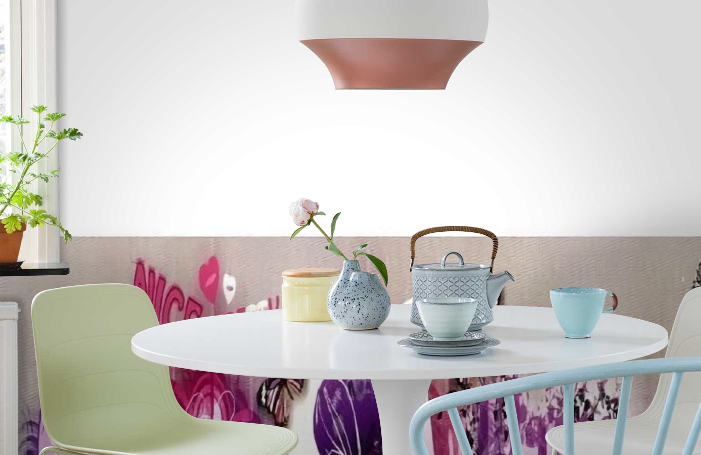 Обои SL 14 608 1,40*5 фото в интерьере кухни Обои SL 14 608 1,40*5 фото в интерьере кухни