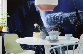 Обои 1420 lev5 811 фото в интерьере кухни превью