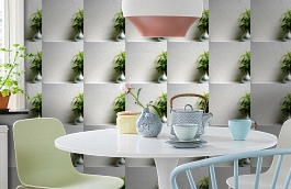 Обои RD968 фото в интерьере кухни превью