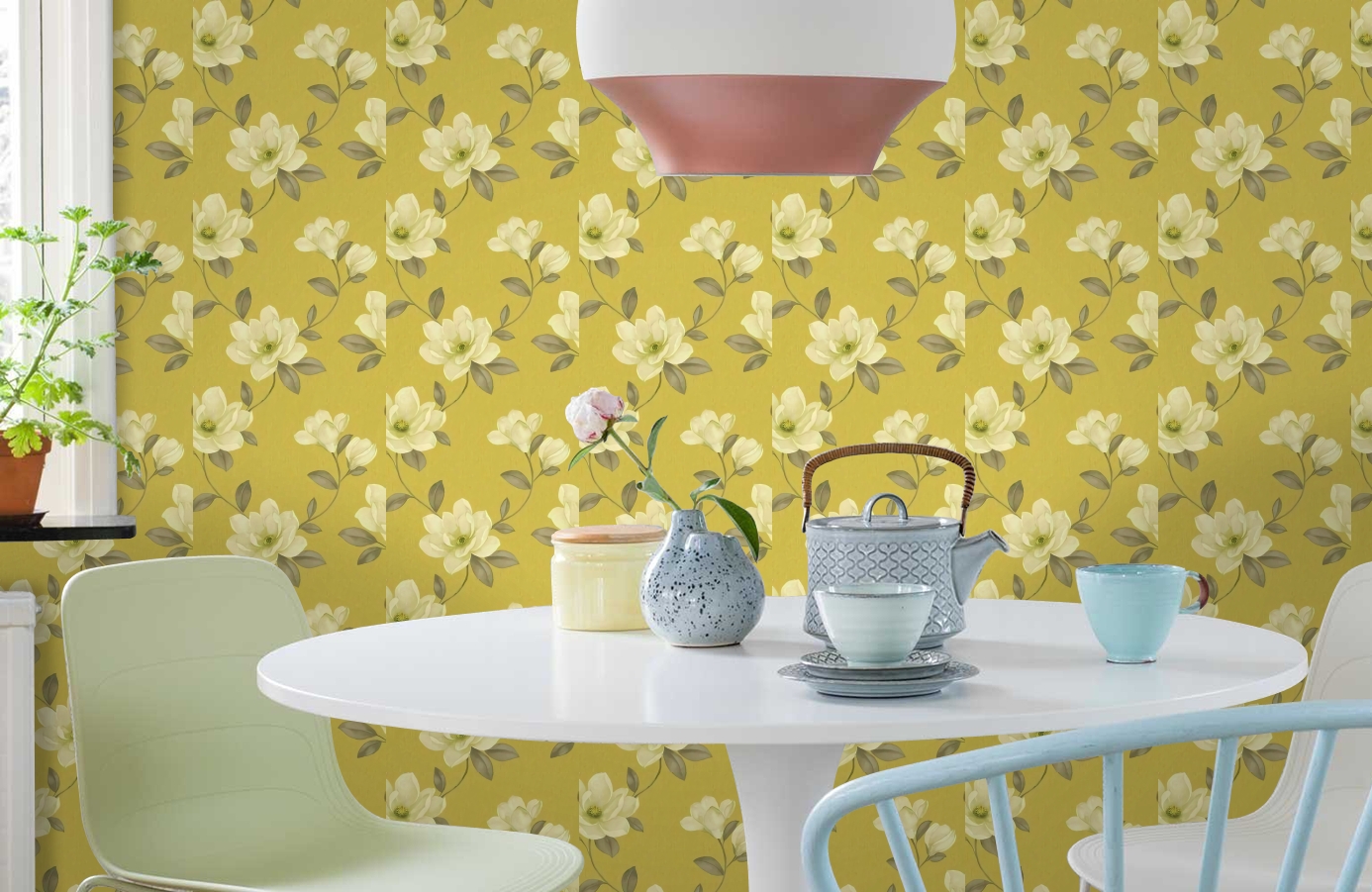 Обои 612402 фото в интерьере кухни