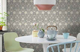 Обои KT20108 фото в интерьере кухни превью