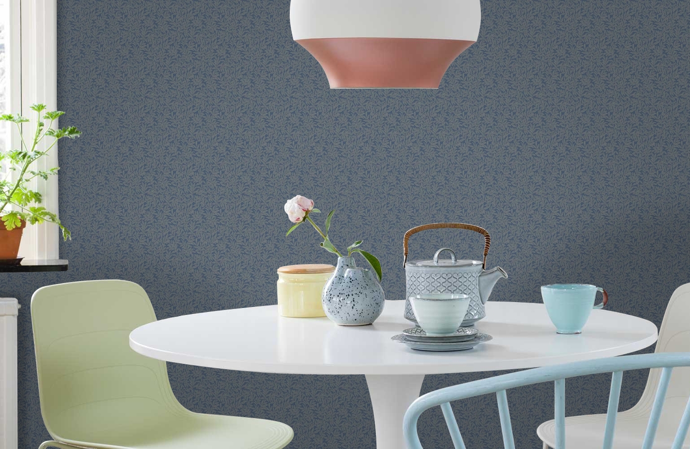 Обои KT20802 фото в интерьере кухни