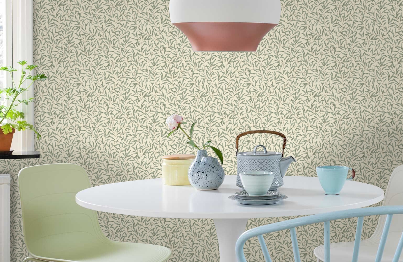 Обои KT20904 фото в интерьере кухни