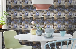 Обои Pinboard Multi фото в интерьере кухни превью