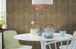 Обои Tapestry Brick фото в интерьере кухни превью