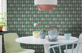 Обои 103/2007 фото в интерьере кухни превью