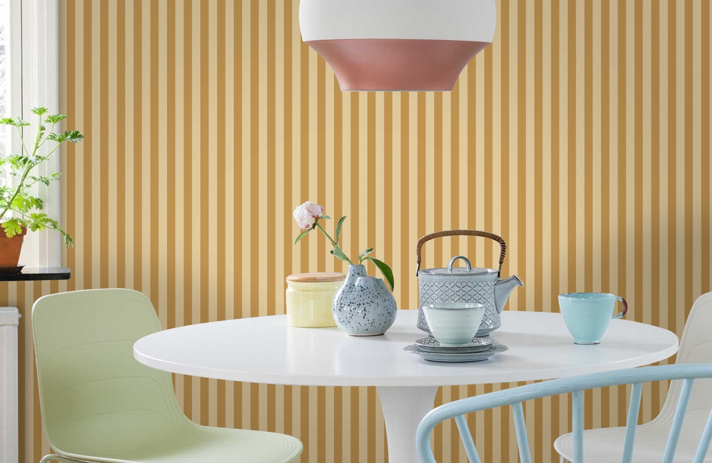 Обои 110/3013 фото в интерьере кухни