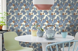 Обои 114-1003 фото в интерьере кухни превью