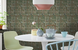 Обои 114-14027 фото в интерьере кухни превью