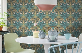 Обои 115/3010 фото в интерьере кухни превью