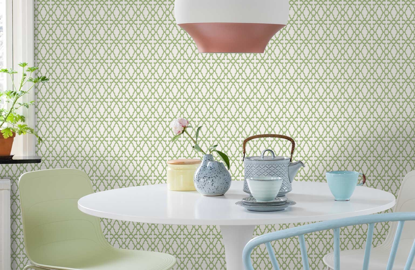 Обои 116-10036 фото в интерьере кухни