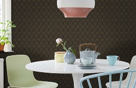 Обои 116-10039 фото в интерьере кухни превью