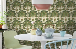 Обои 117-1001 фото в интерьере кухни превью