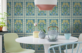 Обои 117-5013 фото в интерьере кухни превью