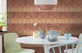 Обои 220C-05 фото в интерьере кухни превью