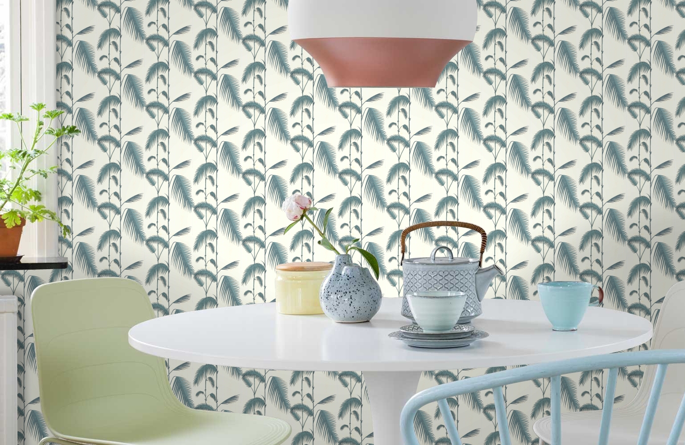 Обои 66/2012 фото в интерьере кухни