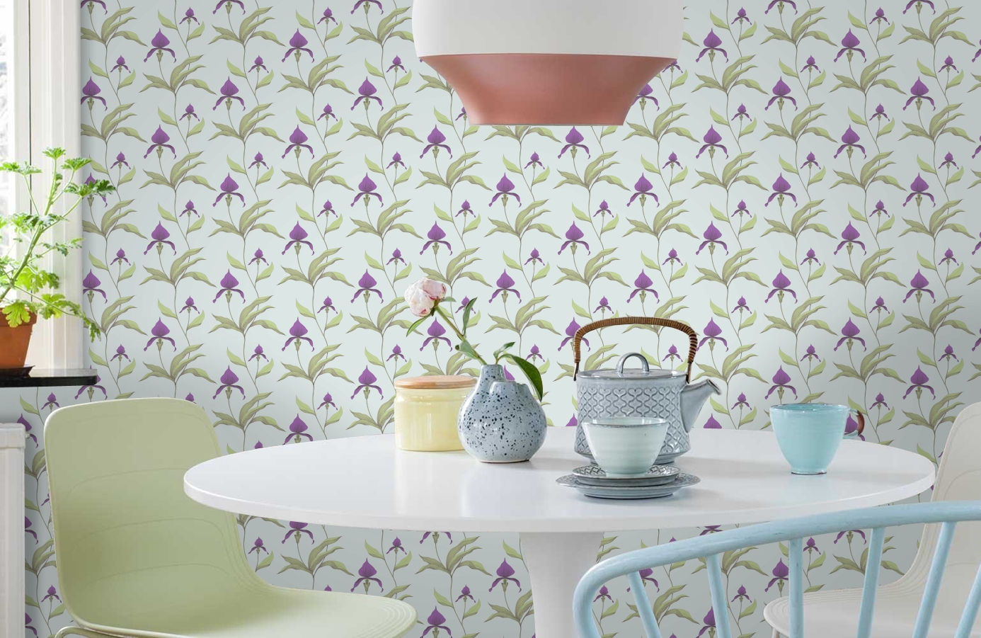 Обои 66/4027 фото в интерьере кухни