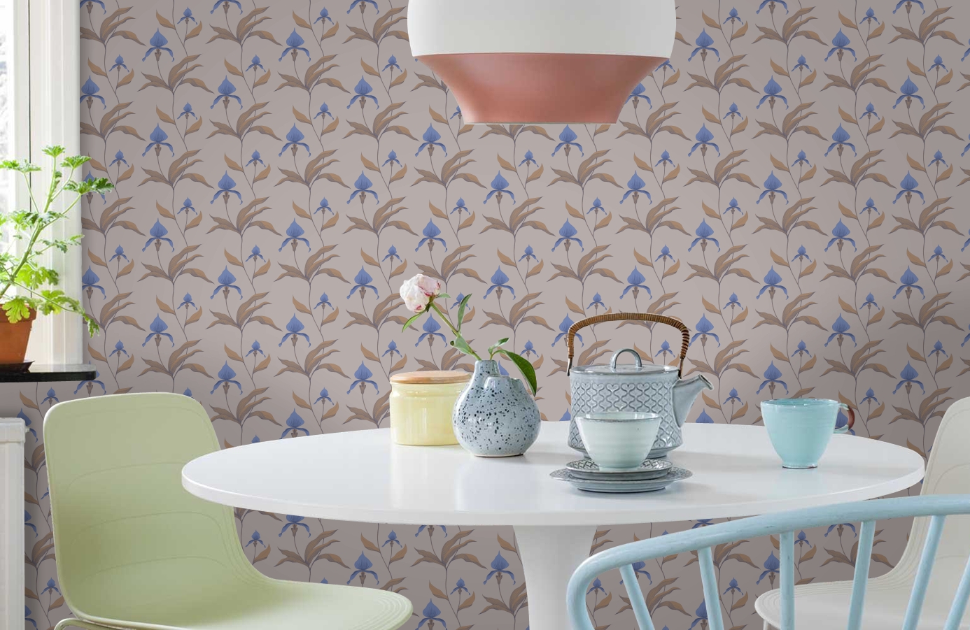 Обои 66/4032 фото в интерьере кухни