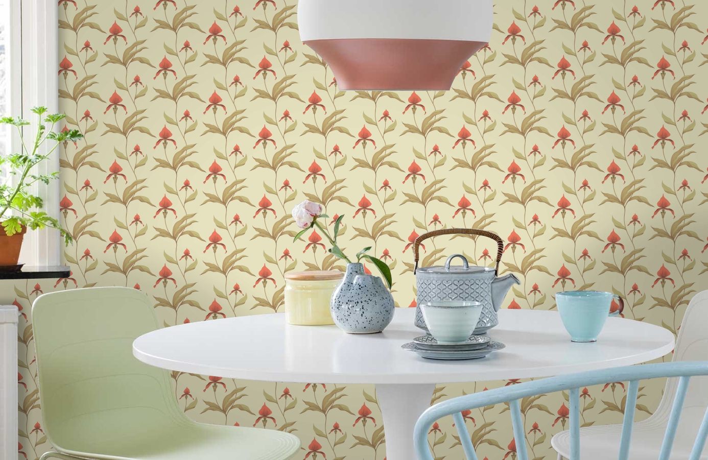 Обои 66/4033 фото в интерьере кухни