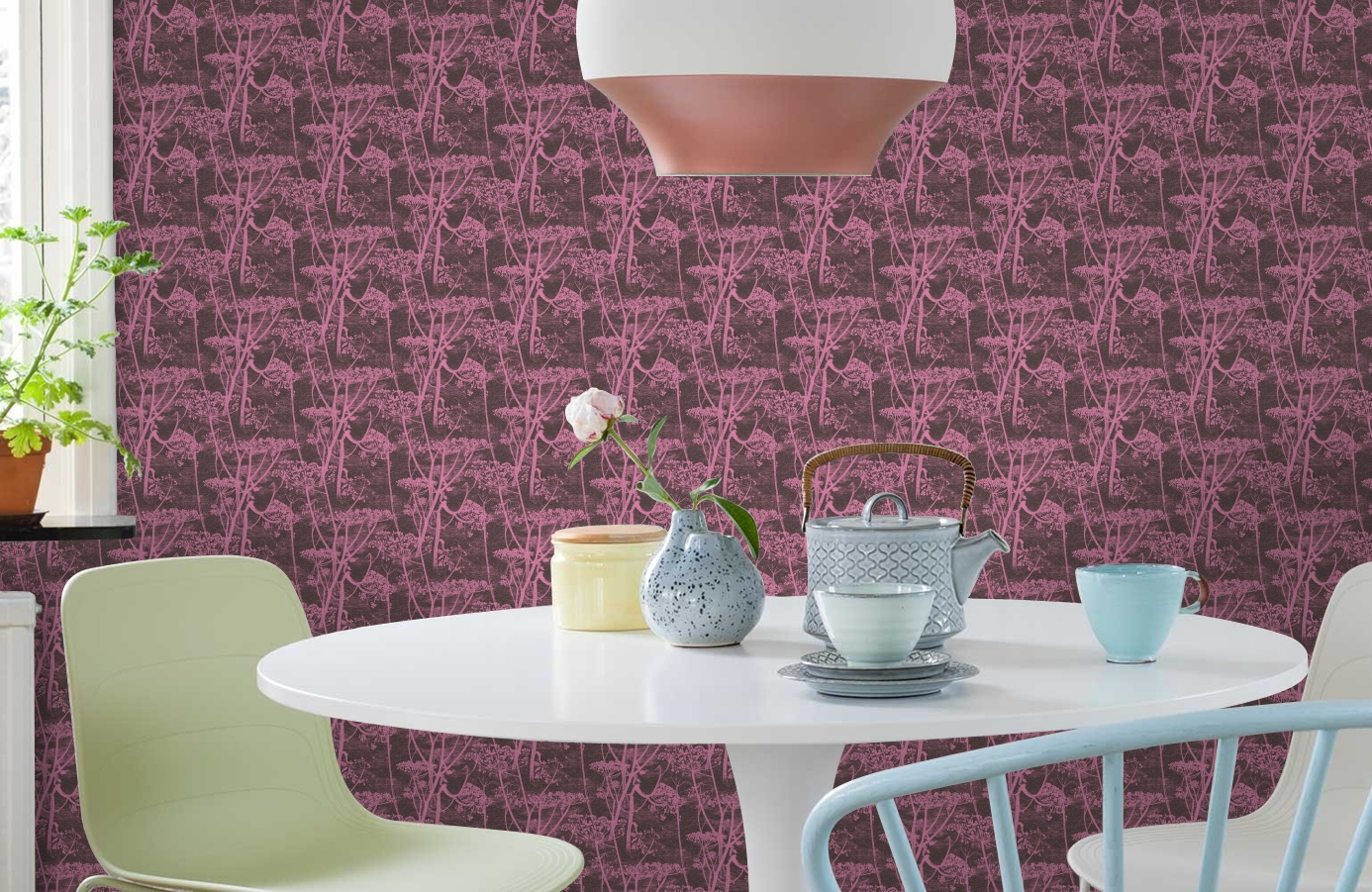 Обои 66/7047 фото в интерьере кухни