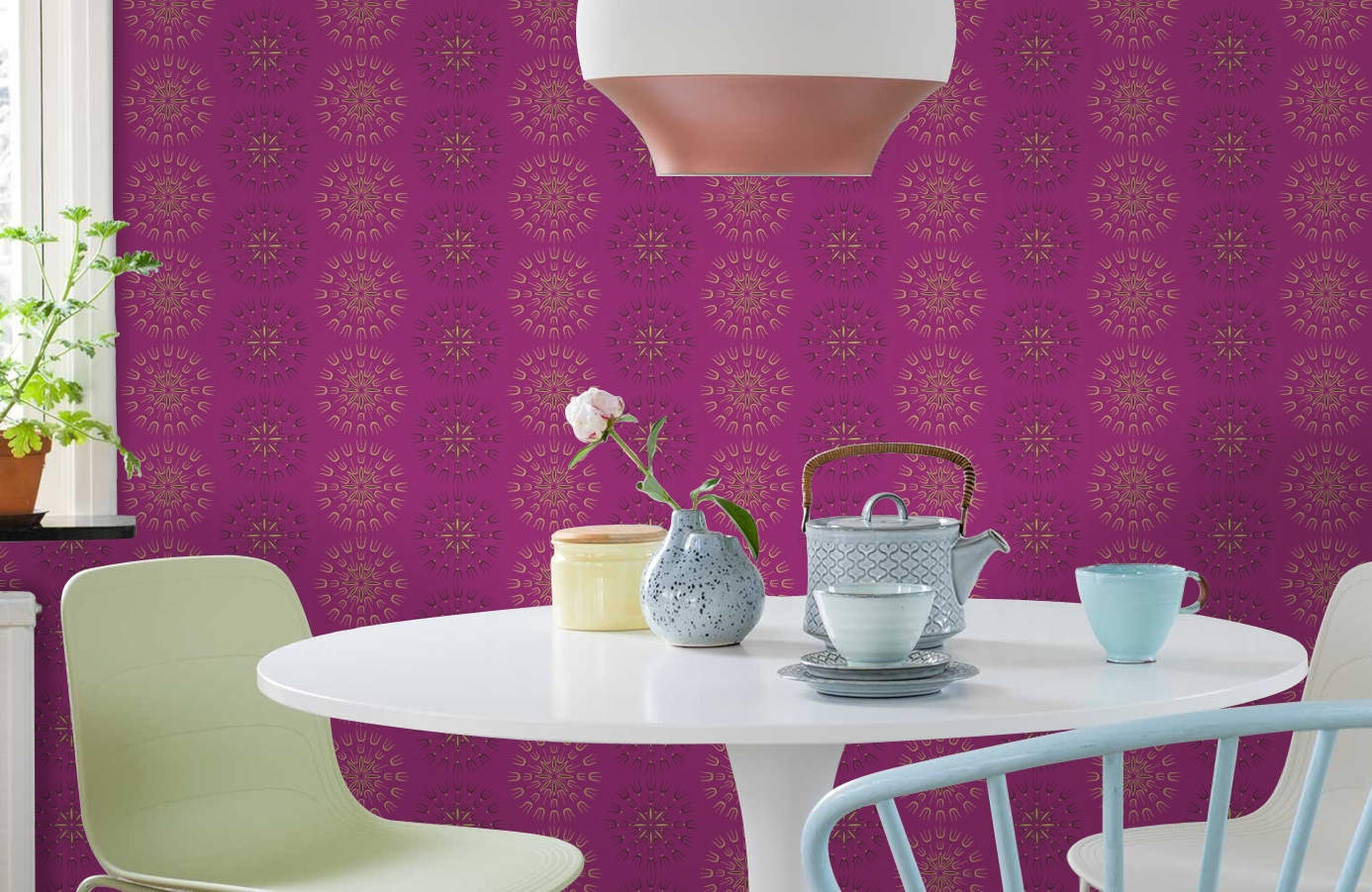 Обои 69/1103 фото в интерьере кухни