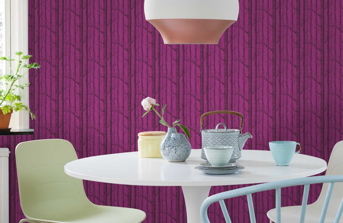 Обои 69/12152 фото в интерьере кухни