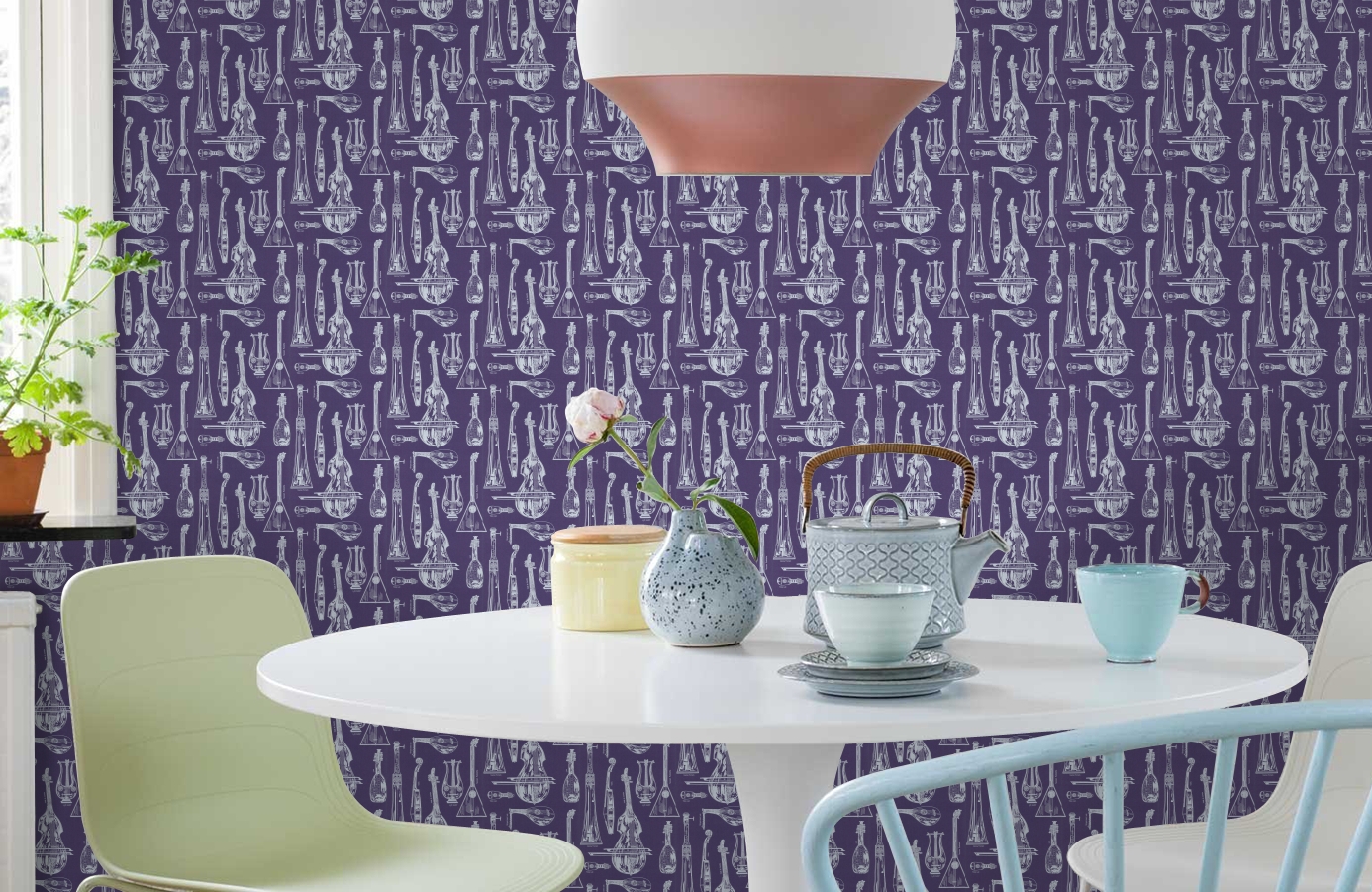 Обои 69/4116 фото в интерьере кухни