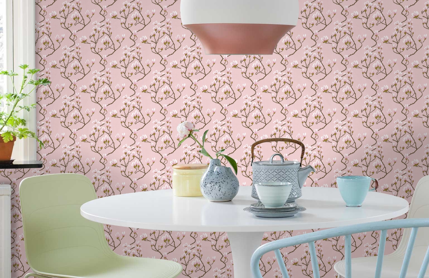 Обои 72-3009 фото в интерьере кухни Обои 72-3009 фото в интерьере кухни