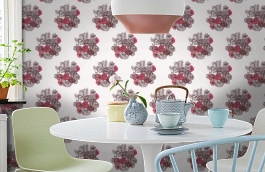 Обои 77/3010 фото в интерьере кухни превью