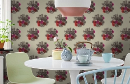 Обои 77/3011 фото в интерьере кухни превью